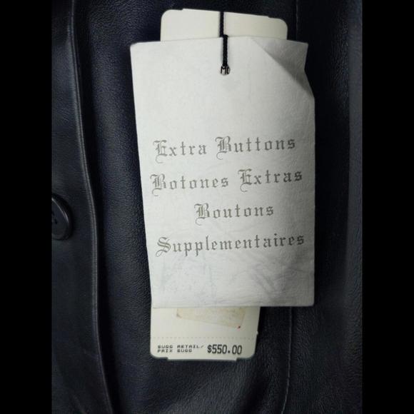 [SOLD] NWT VTG LAUREN RALPH LAUREN Sz 4 Leather Blazer Jacket Deadstock - Picture 4 of 6